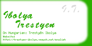 ibolya trestyen business card