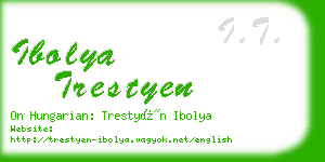 ibolya trestyen business card